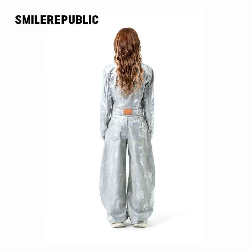 Silver Coated Jeans