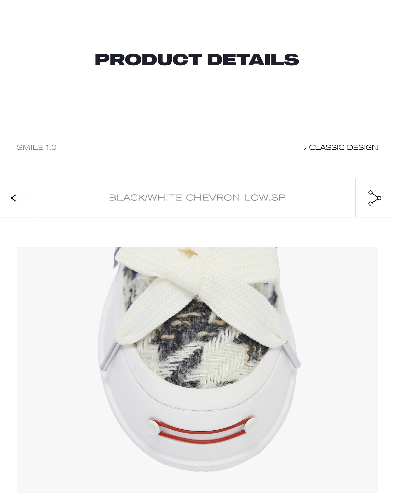 Black White Chevron SB Sneaker