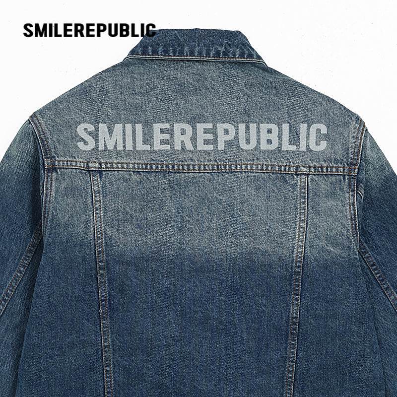 Washed Denim Jacket - SMILEREPUBLIC