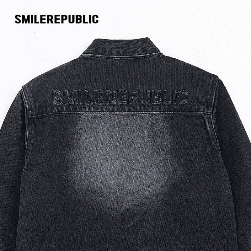 Denim Shirt Jacket - SMILEREPUBLIC