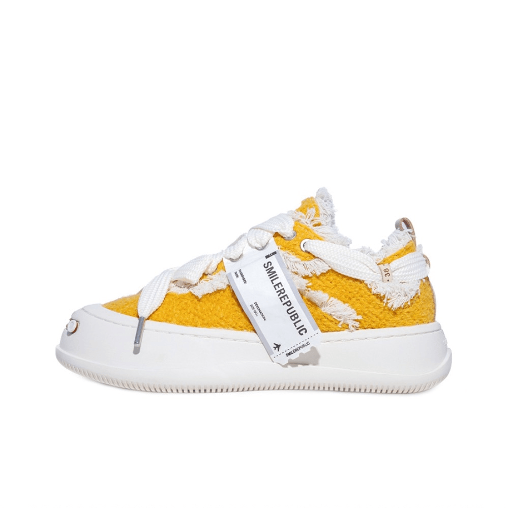 Sunset Yellow Tweed Fashion SB Sneaker