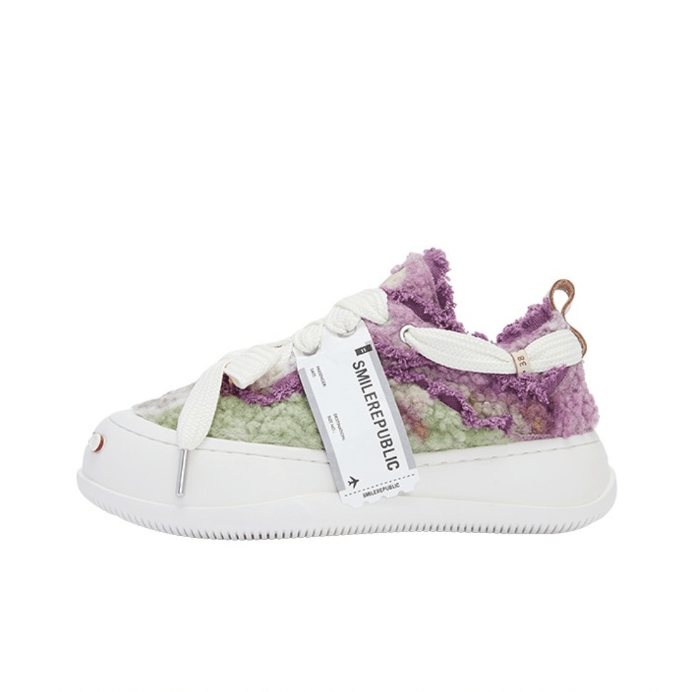 Purple Green Woolen Low Top SB Sneaker