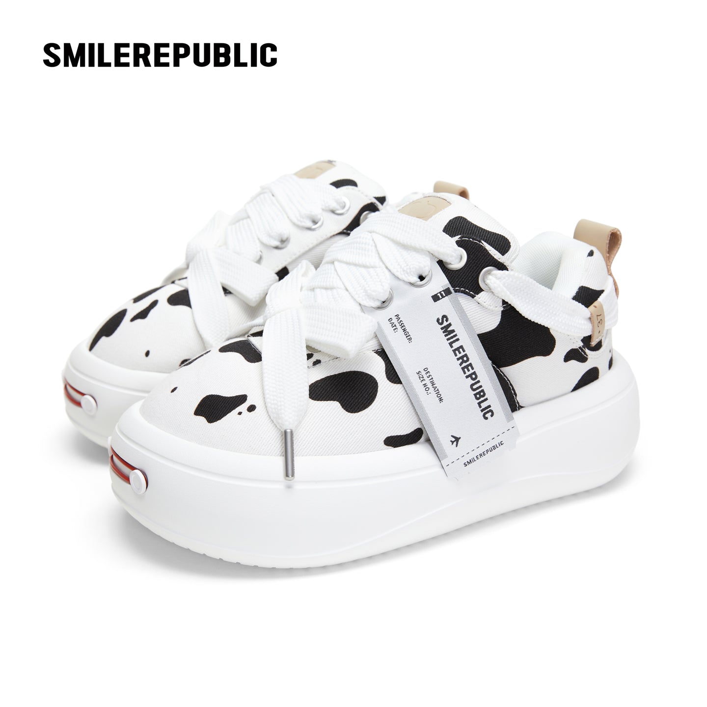 Dairy Cow Colored Twill Bread Shoes