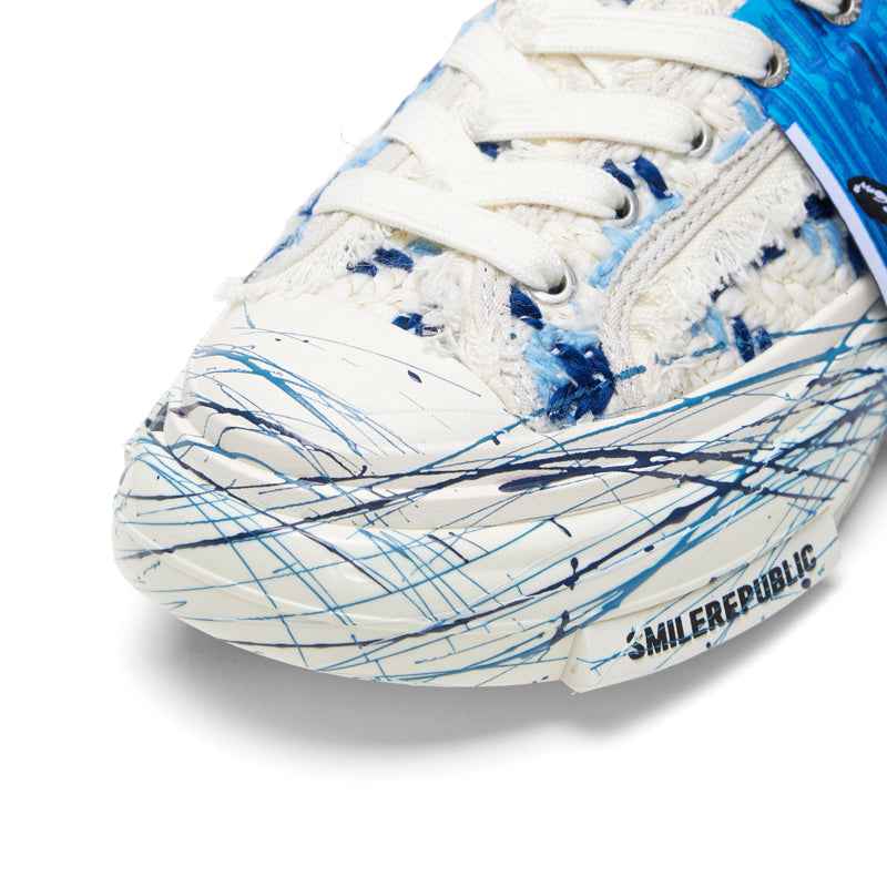 Inception 70s Splash Ink Blue Tweed