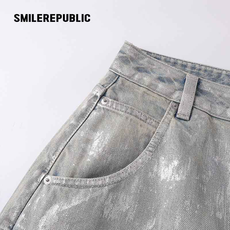Silver Coated Jeans