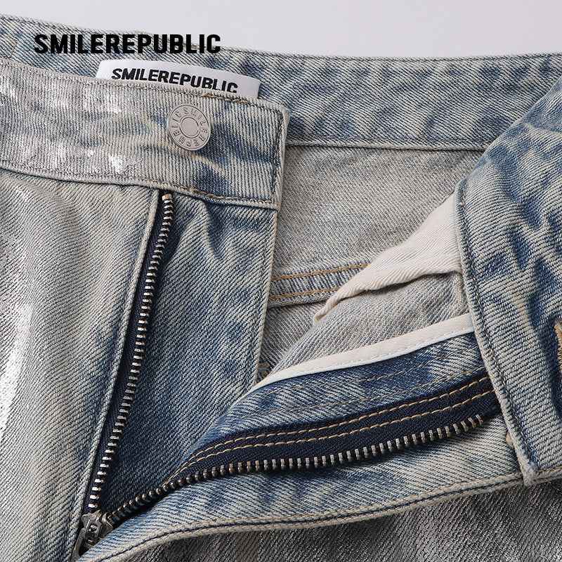 Silver Coated Jeans