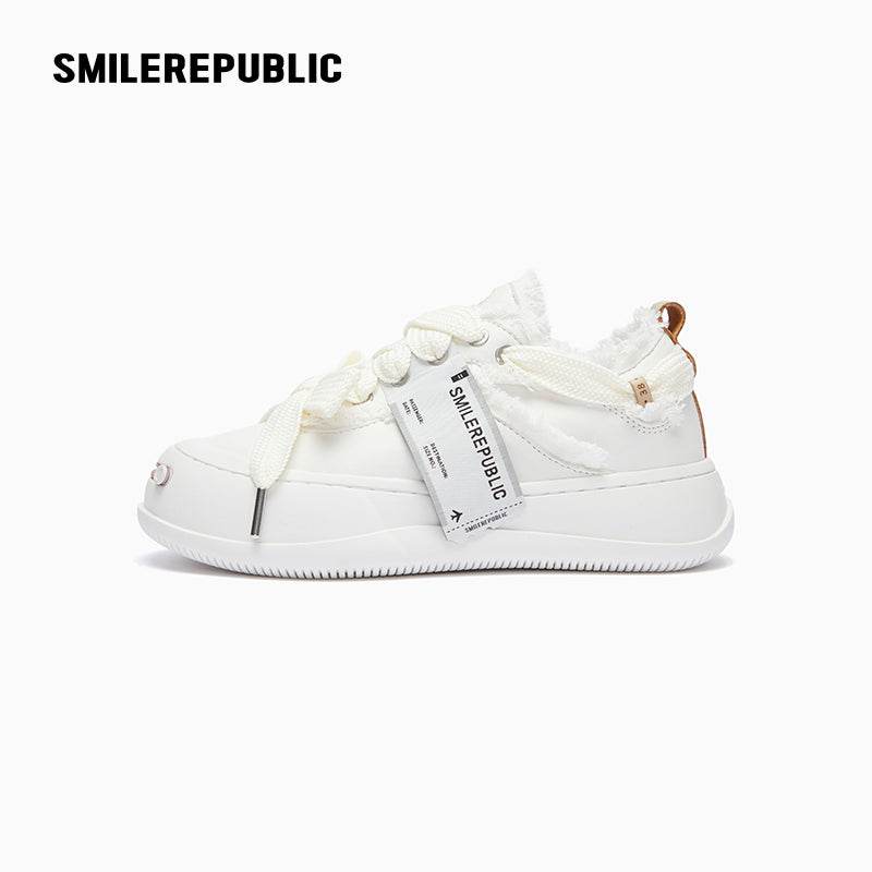 Milky White Low Top SB Sneaker - SMILEREPUBLIC