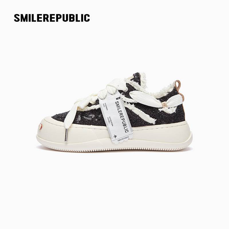 Obsidian Tweed Low Top SB Sneaker - SMILEREPUBLIC