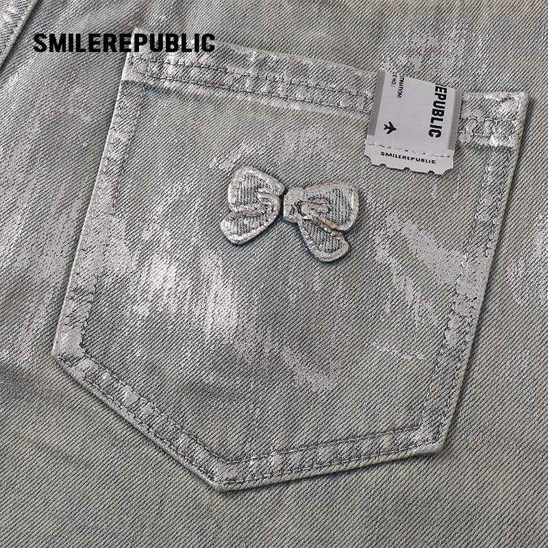 Silver Coated Jeans