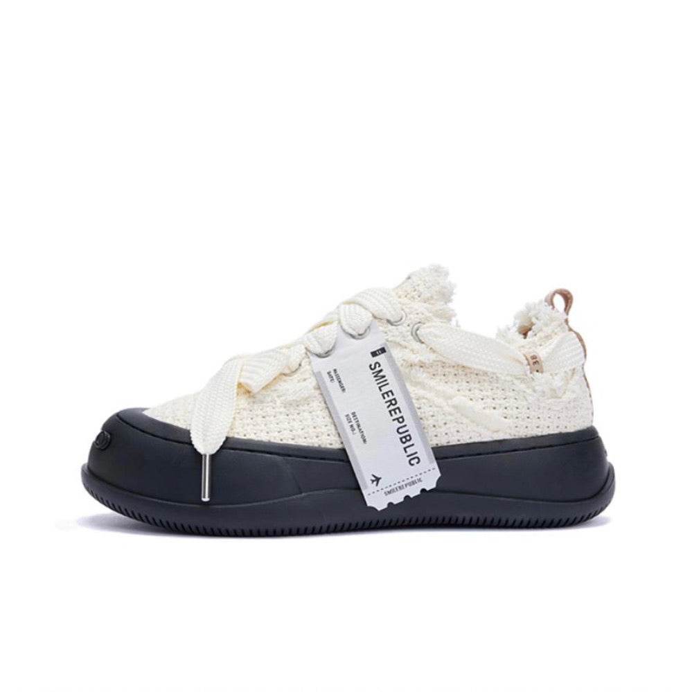 Native White Cross Jacquard SB Sneaker - SMILEREPUBLIC
