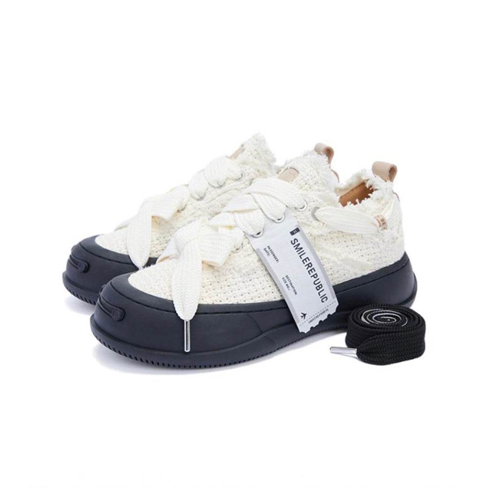 Native White Cross Jacquard SB Sneaker - SMILEREPUBLIC