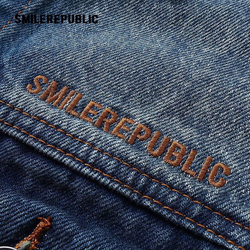 Washed Denim Jacket - SMILEREPUBLIC