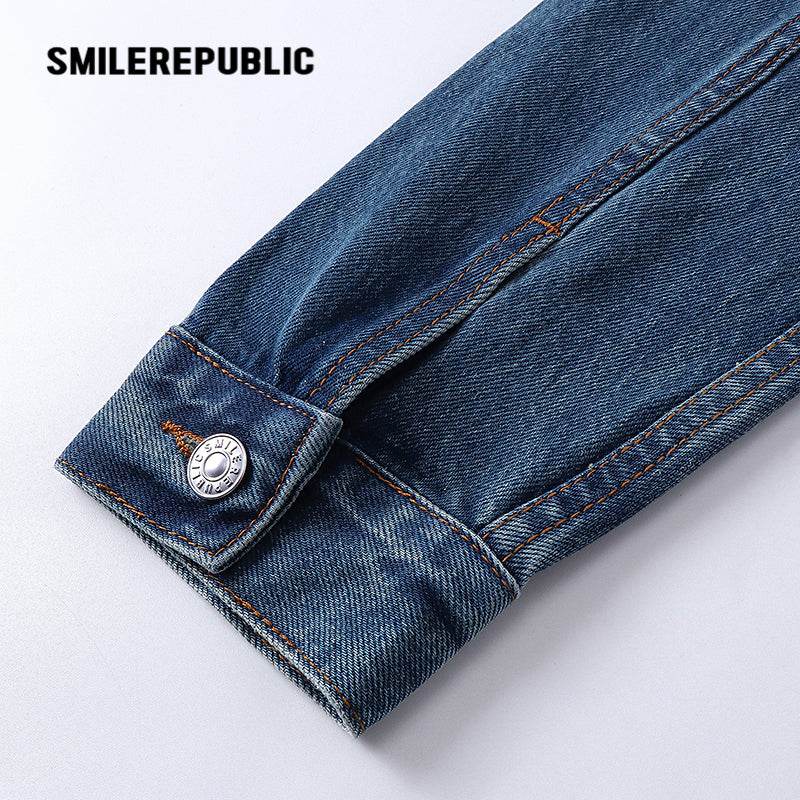 Washed Denim Jacket - SMILEREPUBLIC