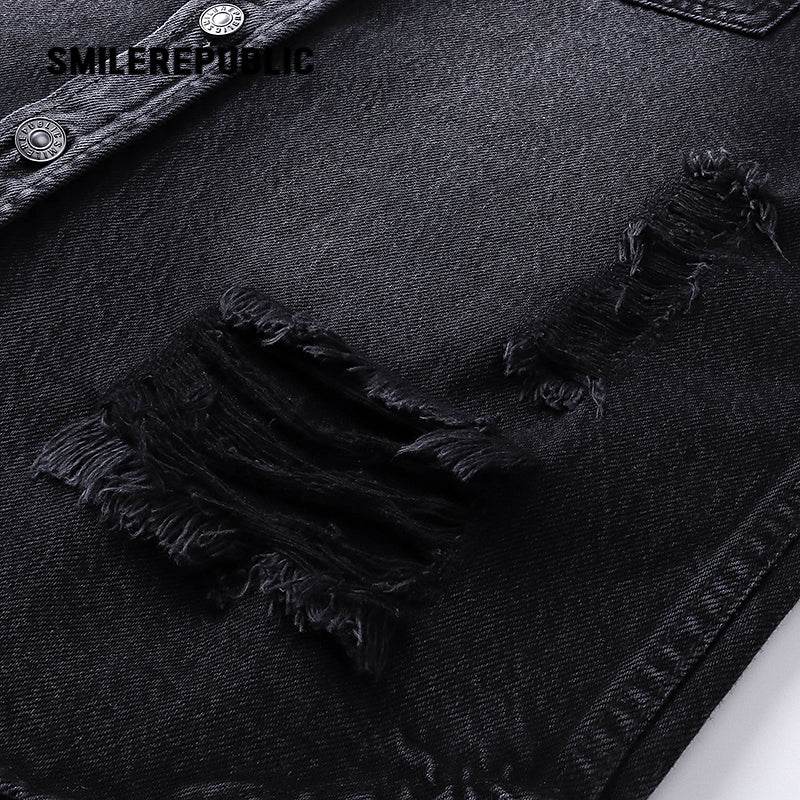 Denim Shirt Jacket - SMILEREPUBLIC