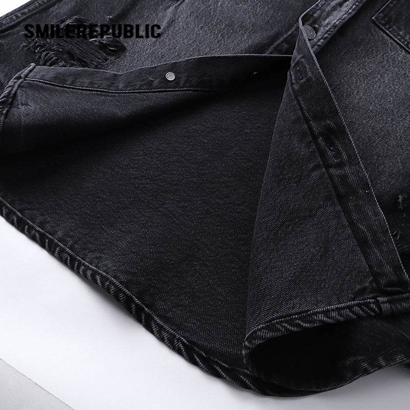 Denim Shirt Jacket - SMILEREPUBLIC