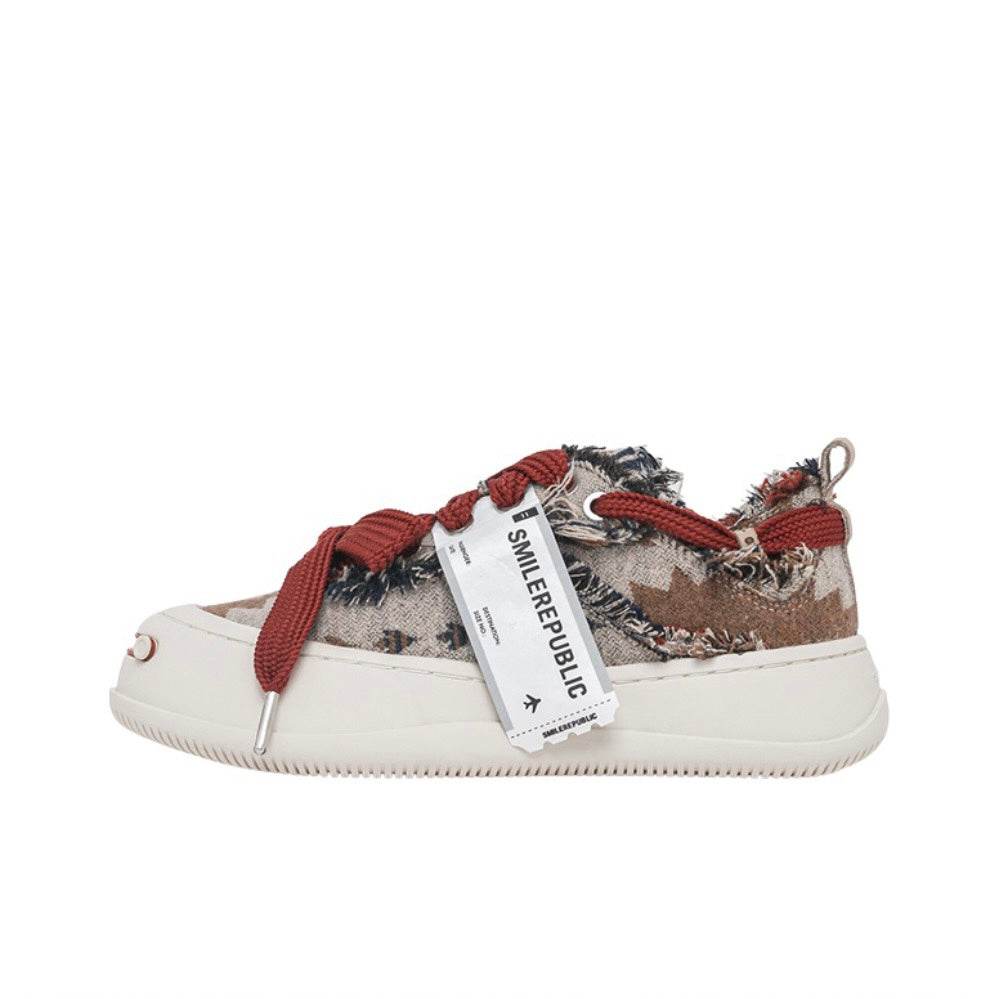Dark Brown Woolen SB Sneaker - SMILEREPUBLIC