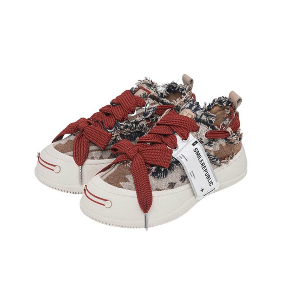 Dark Brown Woolen SB Sneaker - SMILEREPUBLIC