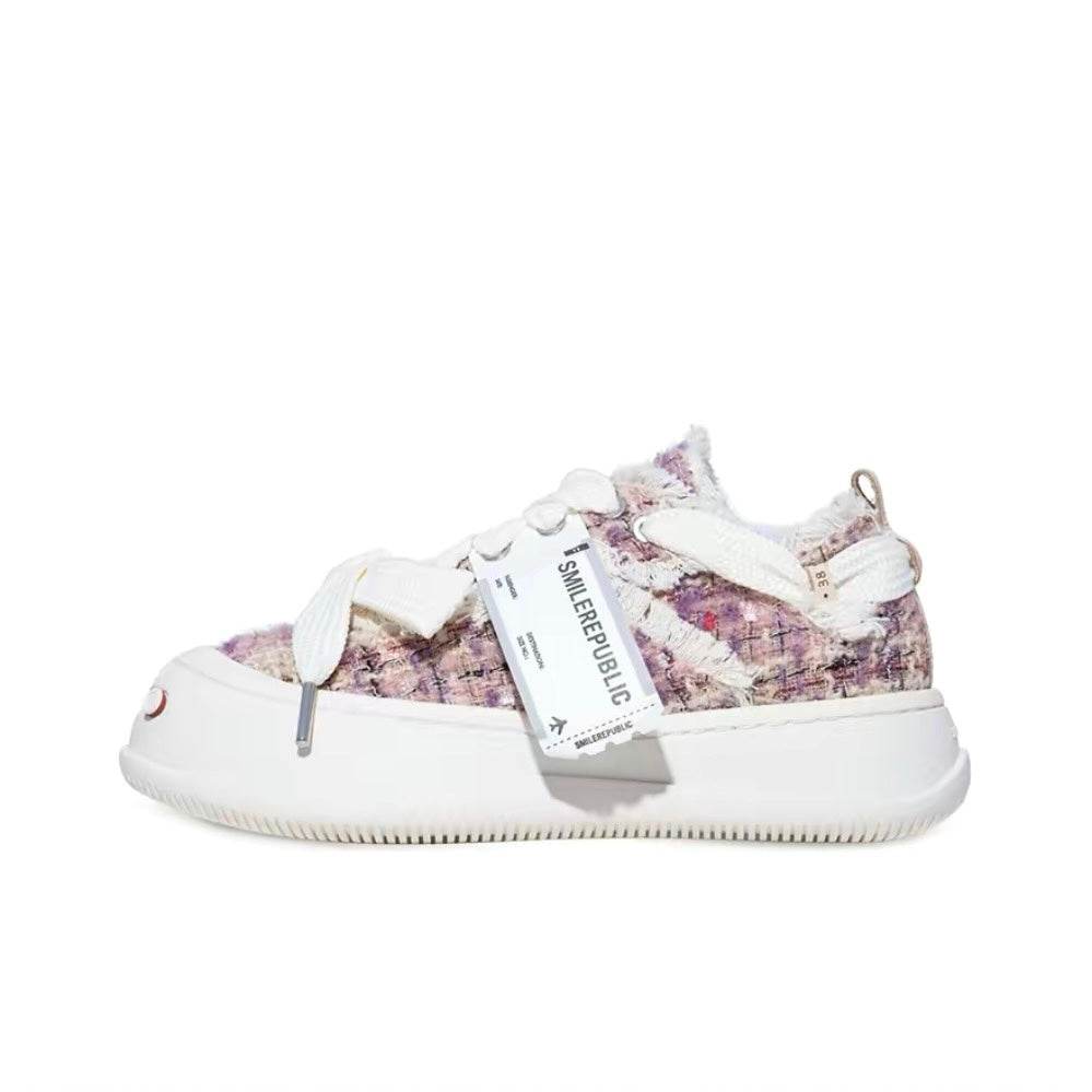 Purple Colorful Tweed SB Sneaker - SMILEREPUBLIC