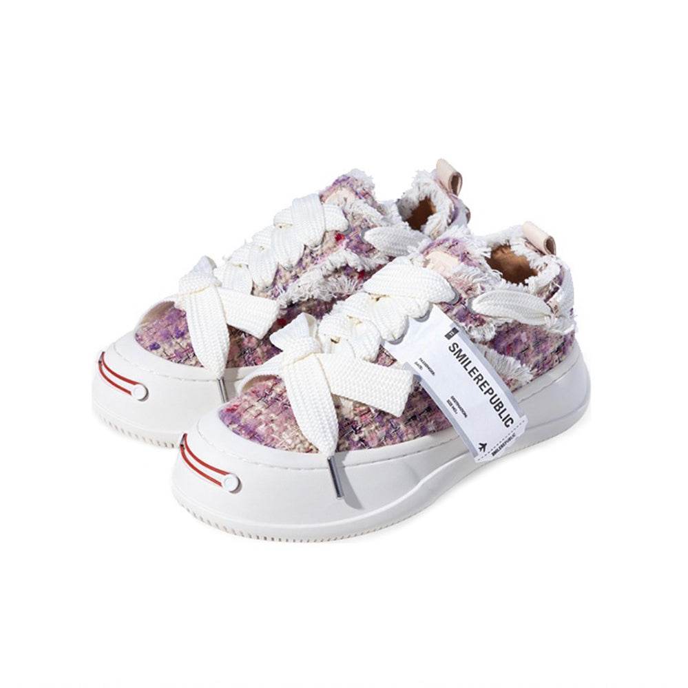 Purple Colorful Tweed SB Sneaker - SMILEREPUBLIC