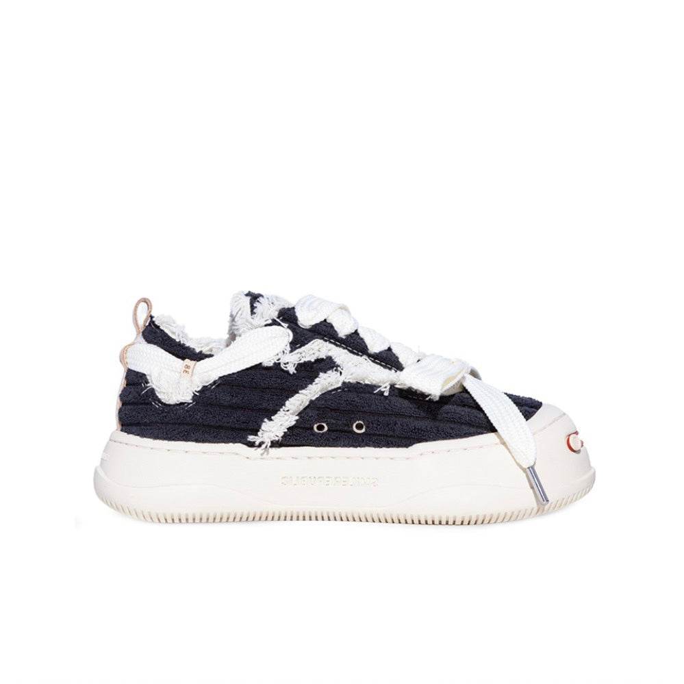 Black Corduroy Low Top SB Sneaker - SMILEREPUBLIC