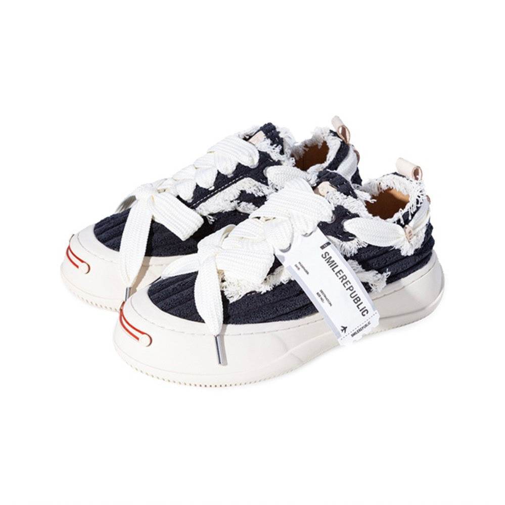 Black Corduroy Low Top SB Sneaker - SMILEREPUBLIC
