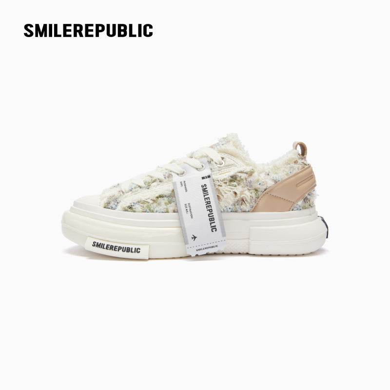 70S Monet Tweed Low Top SB Sneaker Canvas Shoes - SMILEREPUBLIC