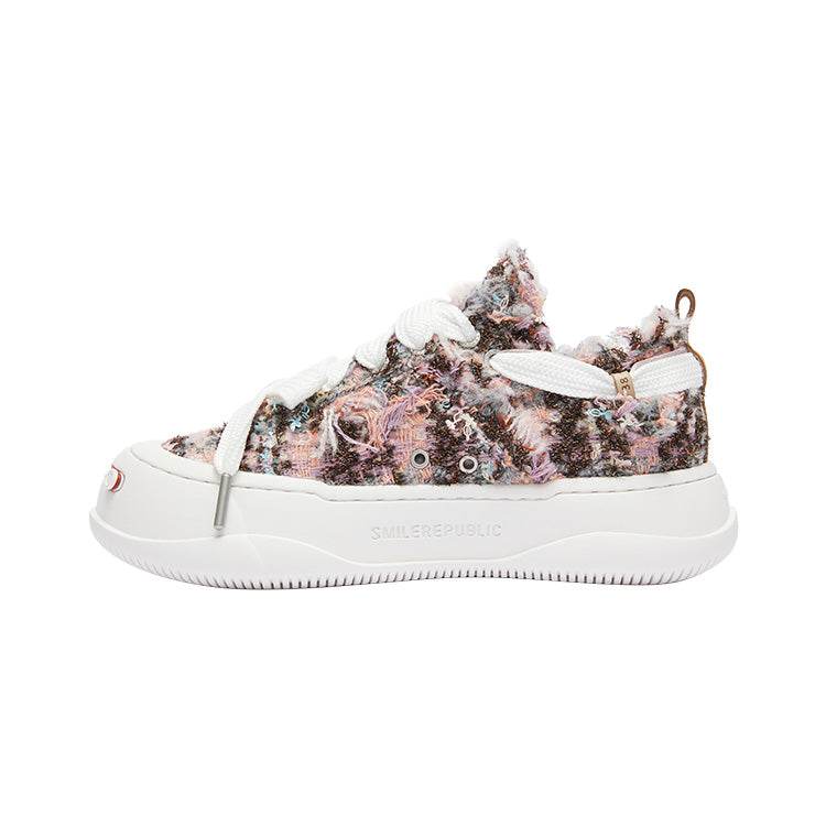 SMILEREPUBLIC Blossom Purple Tweed SB Sneaker - SMILEREPUBLIC