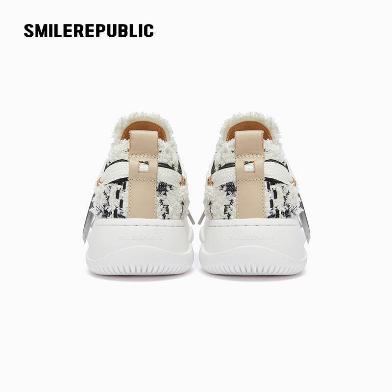 [Presale] Black White Tweed Low SP Sneakers - SMILEREPUBLIC