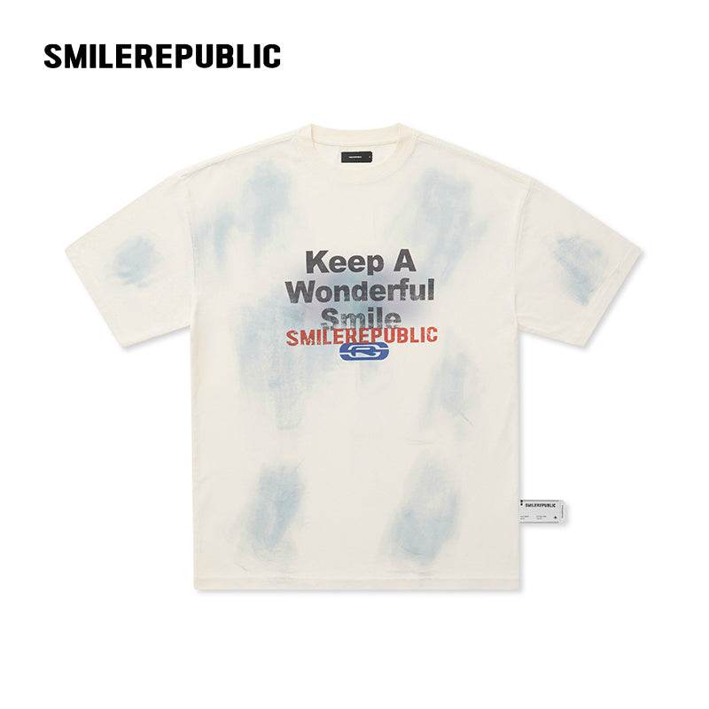 Loose White 2024 Street Style Casual Print T-shirt Clothing 2024 - SMILEREPUBLIC
