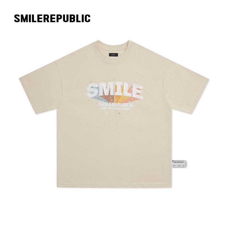 Rainbow Logo 2024 Street Style Casual Print T-shirt Clothing 2024 - SMILEREPUBLIC