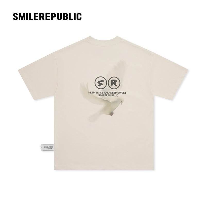 Peace Dove 2024 Street Style Casual Print T-shirt Clothing 2024 - SMILEREPUBLIC
